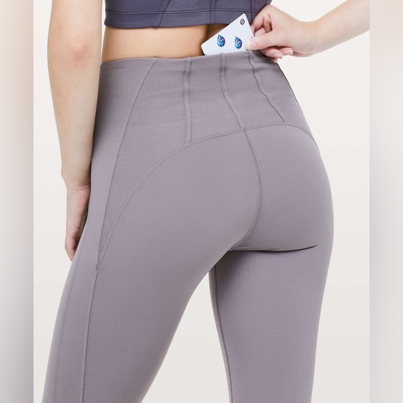 RARE Lululemon Principal Dancer Corsetry Tight *28" Lunar Rock‎ W5BI5S Size 4 - Picture 5 of 11